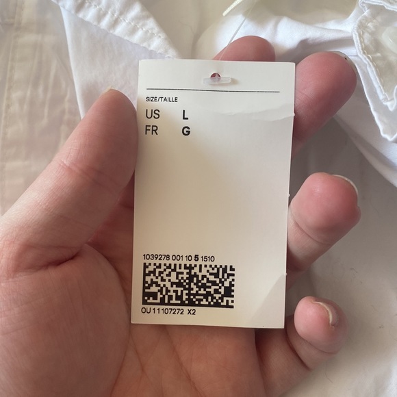 NWT White H&M Button Up - Picture 5 of 5